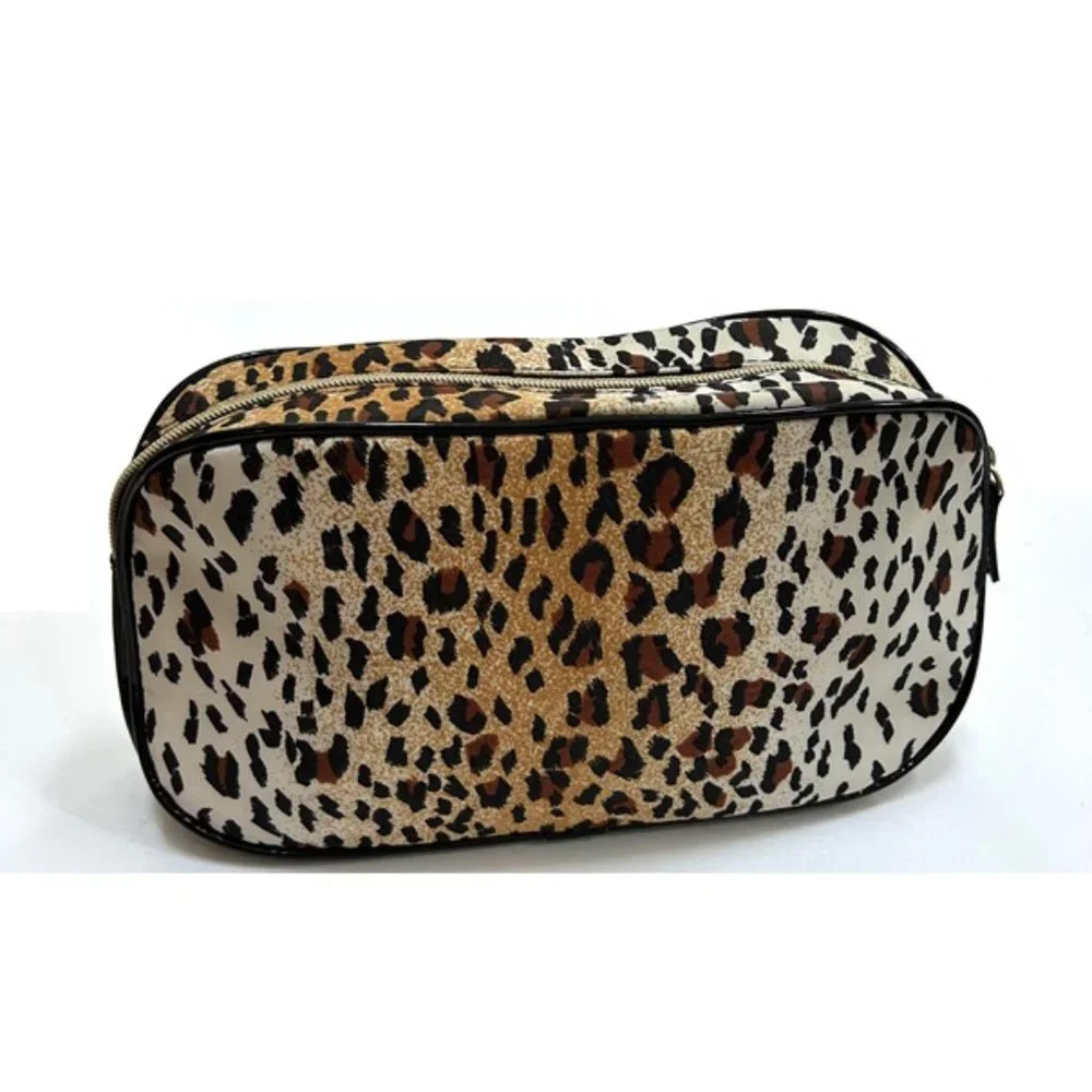 Lancome Leopard Print Cosmetic Bag